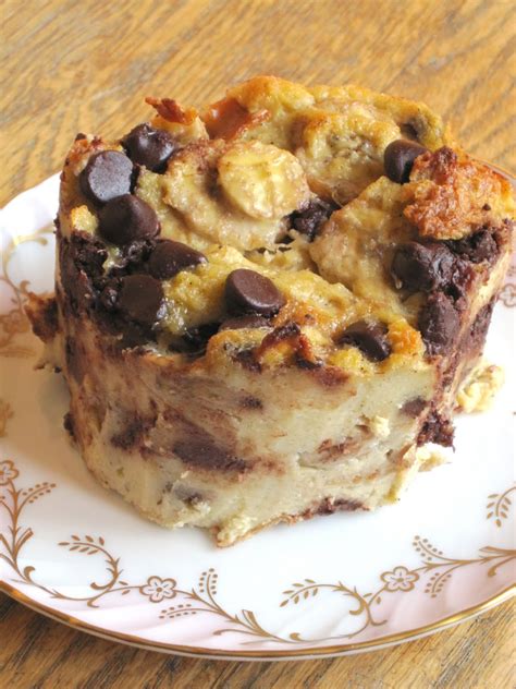 Banana Chocolate Chip Bread Pudding For The Morning After Also Known As Better Than Make Up