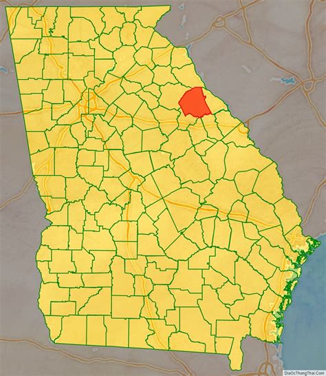 Map Of Wilkes County Georgia Địa Ốc Thông Thái