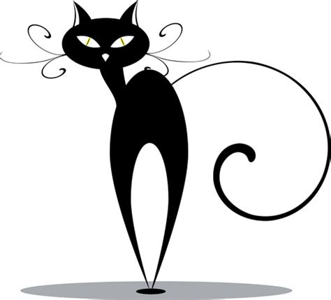 Cartoon Halloween Black Cat Images Free Vector Download