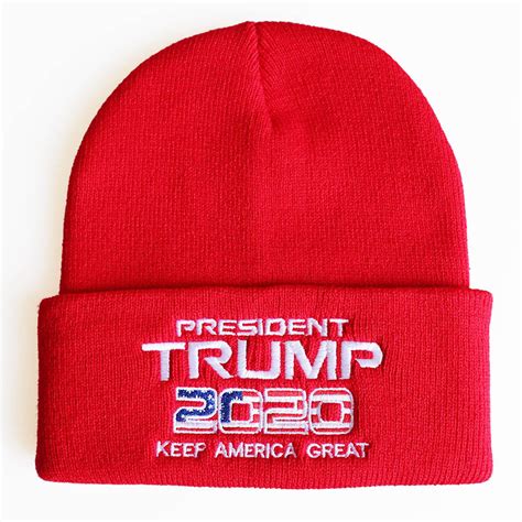 Wholesale Unisex Trump 2020 Winter Knitted Beanie Hat