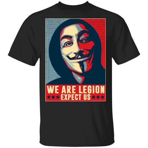 anonymous shirt we are legion expect us anonymous t shirt cubebik