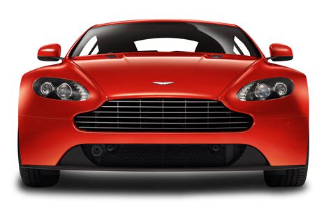 Download Red Aston Martin V8 Vantage Front View Car Png Image For Free