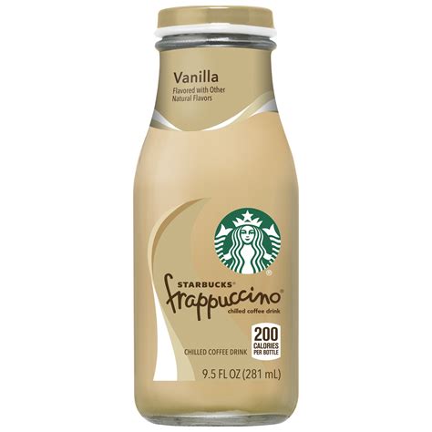 Starbucks Frappuccino Vanilla Chilled Coffee Drink SmartLabel