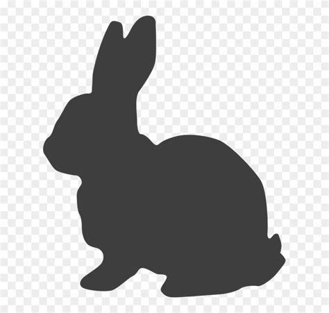 Decorated easter bunny silhouette eps vectors by cienpies 1/211. Easter Bunny Silhouette Clip Art - Black And White Bunny ...
