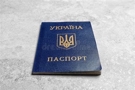 Ukrainian Internal And International Passports Travel Document Stock