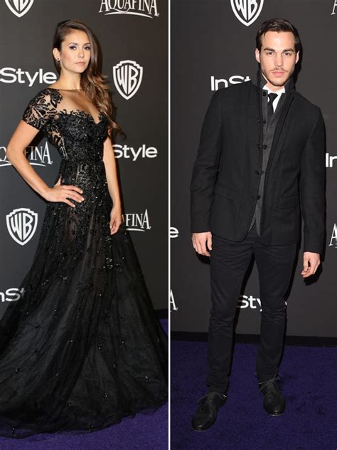 [watch] nina dobrev and chris wood at golden globes after party leaving together hollywood life