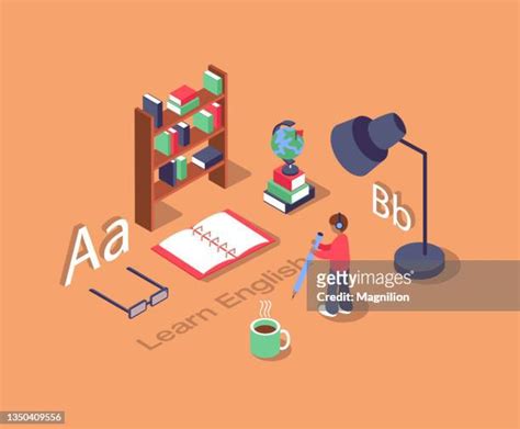E Learning Isometric Photos And Premium High Res Pictures Getty Images
