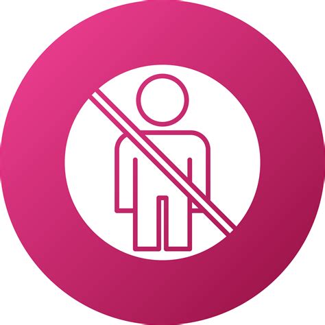 restricted area icon style 21802490 vector art at vecteezy