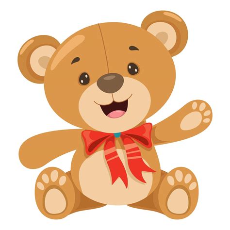 Little Funny Teddy Bear Cartoon 2725176 Vector Art At Vecteezy