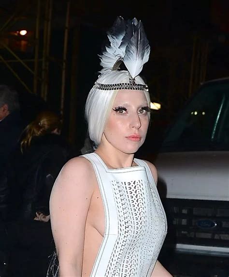 Lady Gaga Flashes Side Boob In See Through Dress And Stuns Onlookers At Local Diner Gossipify