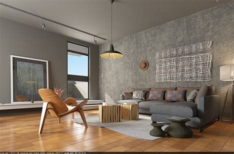 This project was the first design that i made using entirely computer software. Living Room | Interior Rendering on Behance