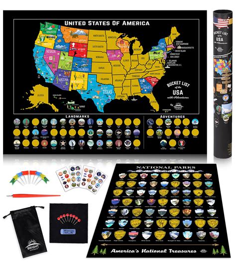 Buy Scratch Off Of United States All 63 Us National Parks Scratch Off