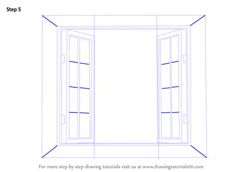 Learn How To Draw Wooden Windows Furniture Step By Step Drawing