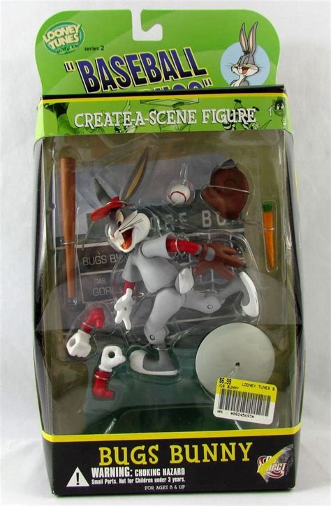 Looney Tunes Create A Scene Figure Baseball Bugs Bunny Series 2 Dc