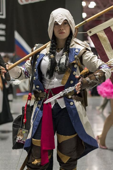 Nycc 2013 Female Connor Kenway By Spideyville Cosplay Female Assassins Creed