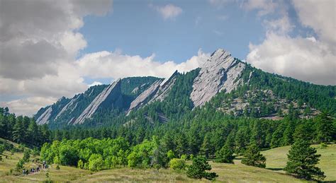 Flatirons Mountains Near Boulder Co By Ed Freeman