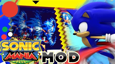 Sonic Mania Plus Modern Sonic Boost And Homing Attack Mod 4k 60fps