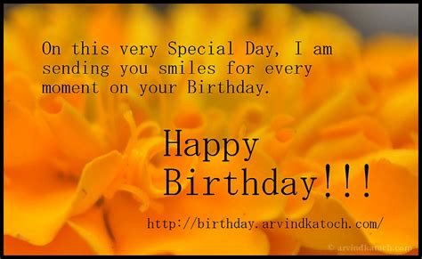 I Am Sending You Smiles For Every Moment Of Your Birthday True Picture Birthday Card True