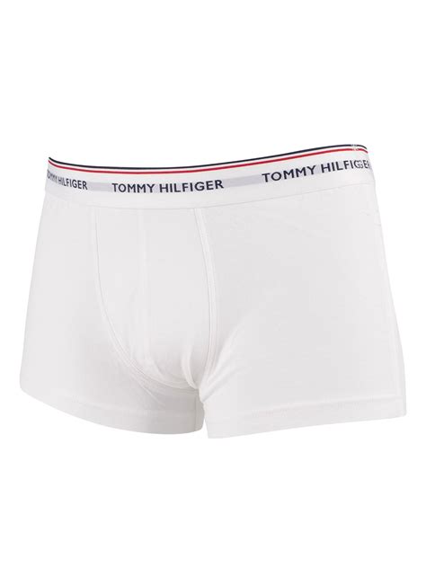 Tommy Hilfiger Pack Premium Essentials Low Rise Trunks White Standout
