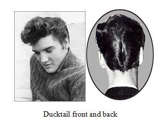 The vintage hairstyles and haircuts men wore in the 1950s were as varied as the women's. 1950s ducktail - Google Searrrch | Grease Inspiration | Pinterest | 1950s