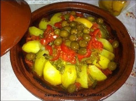 طاجين مغربي بالبطاطة و الدجاج