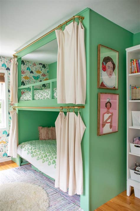 Girls Bedroom Makeover With Diy Bunkbeds And More At Charlottes House
