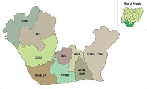 Map Of The Niger Delta Region Download Scientific Diagram