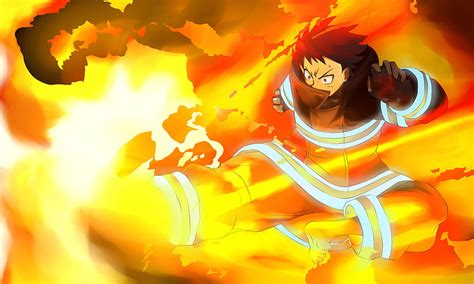 shinra kusakabe anime demon fire force hero hd mobile wallpaper peakpx