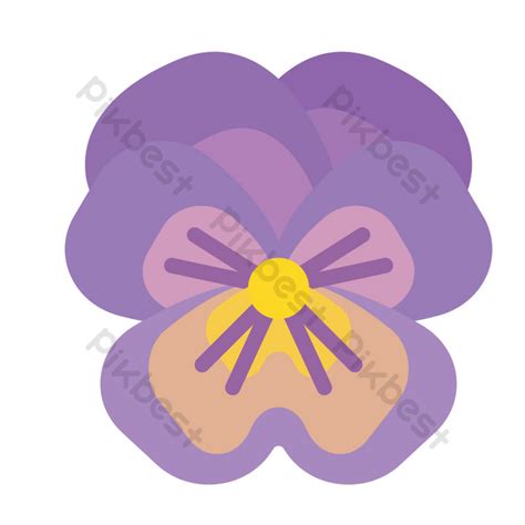 Cartoon Purple Anime Flower Free Psd Png Images Free Download Pikbest