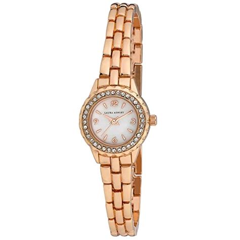 Wrist Watches Laura Ashley Womens Mini 26mm Link Crystal