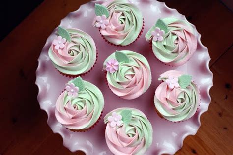 Perfectly Rosy Garden Party Cupcakes Coco Cake Land