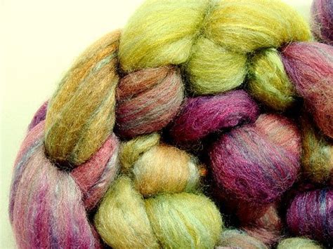 Sale Chai Hand Dyed Merino Bamboo Tussah Silk Top Spicy Complex Color