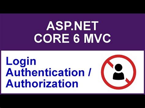 Login Authentication Authorization in ASP NET CORE 6 MVC Видео