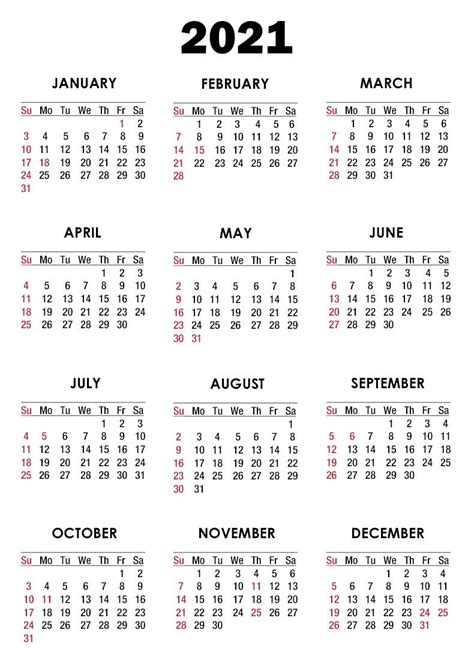 2021 Calendar Template Word Calendar Printables Free Templates