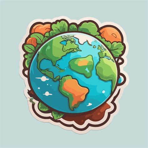 Premium Vector Earth Day Cartoon Vector