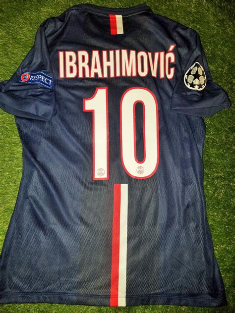 Ibrahimovic Psg Paris Saint Germain Uefa Match Issued Jersey Shirt Mai