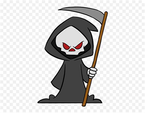 How To Draw The Grim Reaper Easy Simple Grim Reaper Drawing Emoji