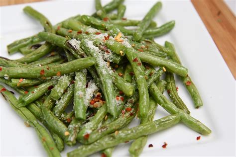 Roasted Fresh Green Beans Recipe Parmesan Garlic