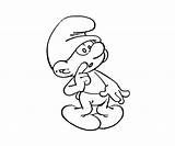 Smurf Clumsy Coloring Pages Cartoon Clipart Library Printable Random Getdrawings sketch template