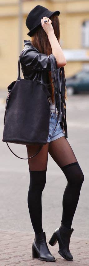 Best How To Wear Black Tights Winter Thigh Highs Ideas Moda Ropa Estilo