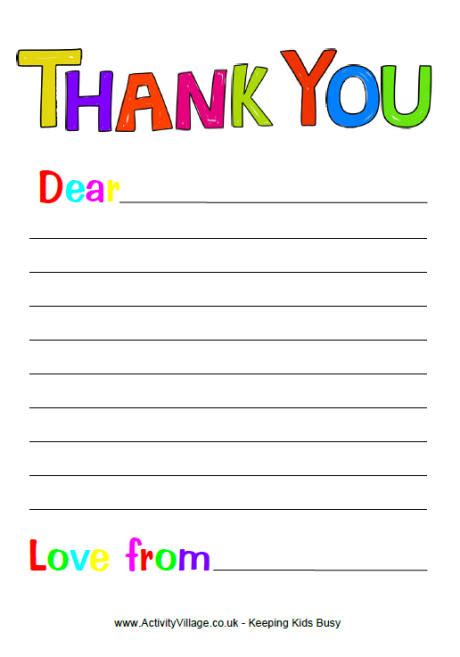 Get your gifts in time for father's day. Thank You Writing Paper