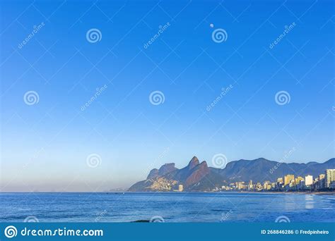 Sunrise On Ipanema Beach In Rio De Janeiro Stock Photo Image Of