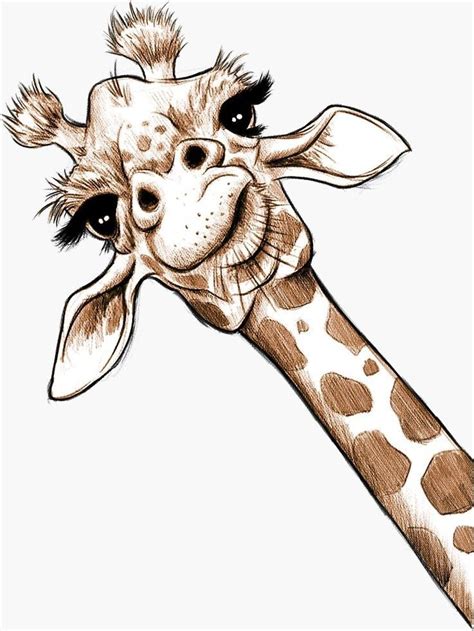Pin By Milu On A Giraffe Art Giraffe Drawing Animal Sketches