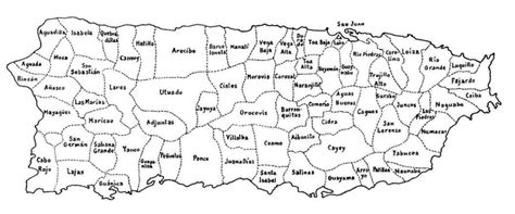 Chauve Souris Catalogue Pois Mapa De Puerto Rico Con Los Pueblos