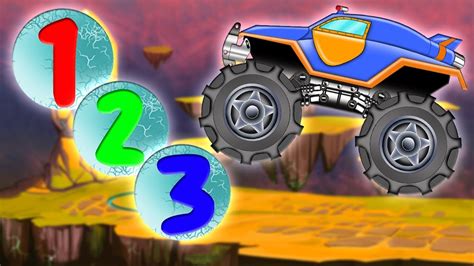 Monster Truck Learn Numbers Kids Video Youtube
