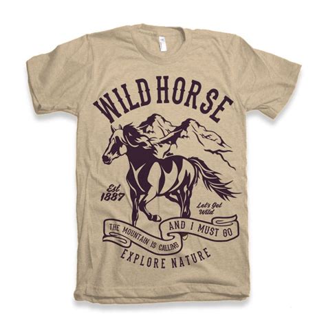 Wild Horse T Shirt Design