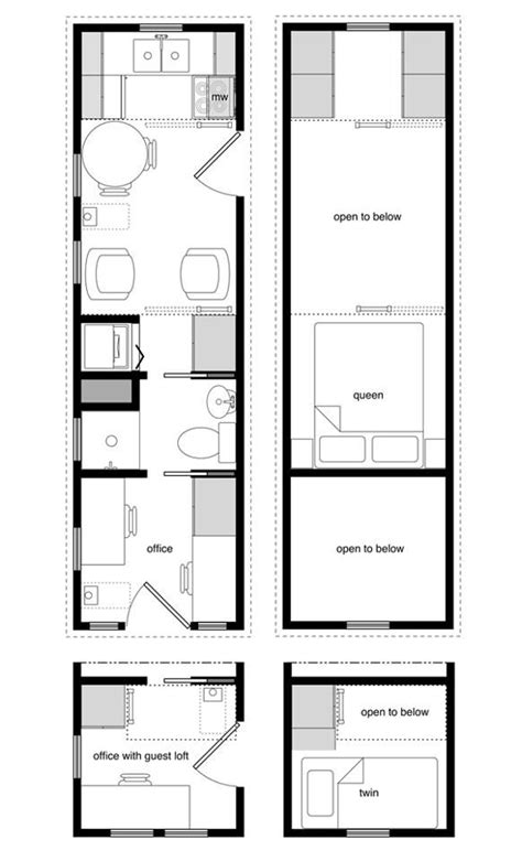 Tiny houses on wheels plans come in many sizes and shapes. 8x24 (?) floor plan | Tiny House | Pinterest | Floor Plans ...