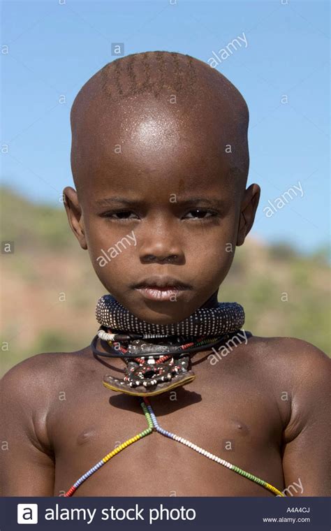 Himba Girl Namibia Stock Photo Alamy