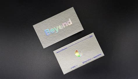 Hologram business card is a simply modern business card design by psdmarket team to be used with phot развернуть. Gray Business Cards (Grey) Hologram Foil & Ultra Blue ink ...