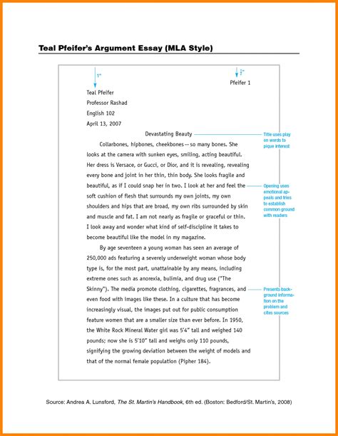 001 Apa Short Essay Format Example Paper Template Thatsnotus